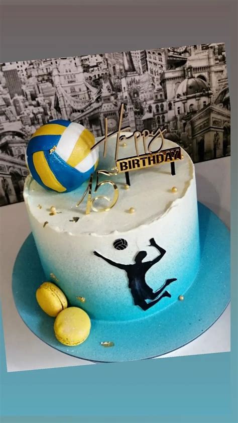 Pin by Екатерина on Детские торты Volleyball birthday cakes