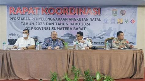 Pemprov Sumbar Matangkan Persiapan Angkutan Nataru