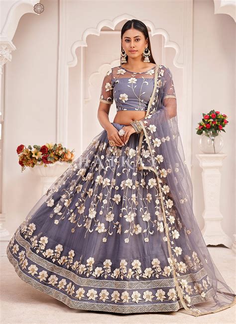 Buy Lehengas Lilac Purple Traditional Embroidered Wedding Lehenga Choli