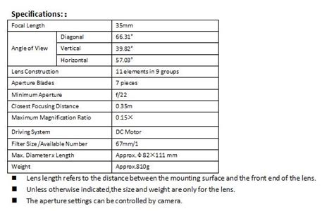 New Yongnuo Yn 35mm F 1 4 Full Frame Dslr Lens Announced Photo Rumors