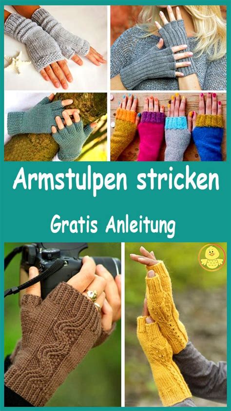 Armstulpen Stricken Gratis Einfache Anleitung Armstulpen Stricken