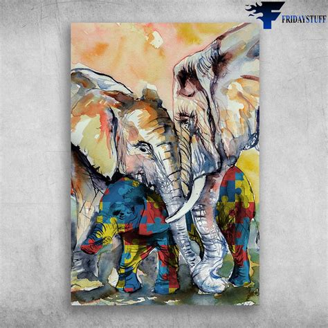 The Elephant Oil Paint, Autism Awareness - FridayStuff