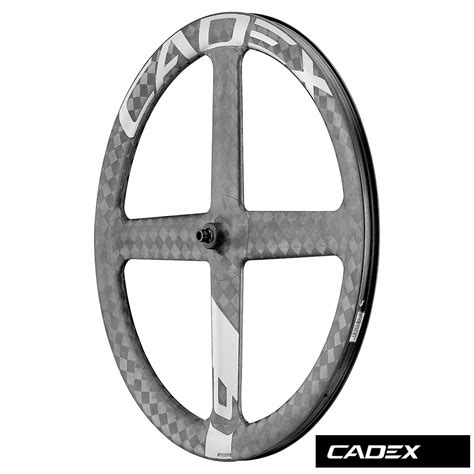 Roue avant CADEX à 4 batons carbone Tubeless Disc VELOSEINE