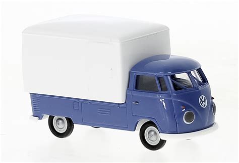 Brekina 32857 VW T1b Großraum Koffer blau weiss 1960