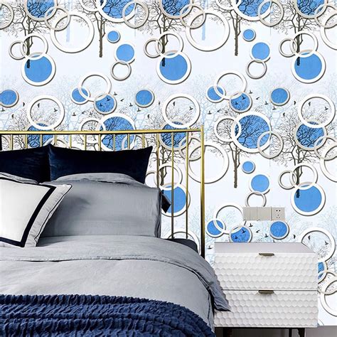 Jual WALLPAPER DINDING MOTIF POLKADOT BIRU 8MX45 CM Shopee Indonesia