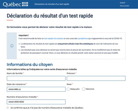 Covid Les Qu B Cois Doivent Maintenant D Clarer Leurs R Sultats De