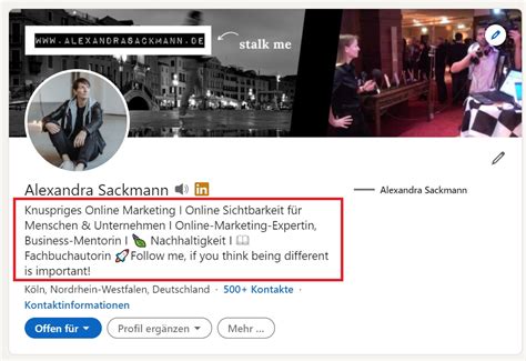 Linkedin Profil Slogan I Tipps Inkl Video Anleitung