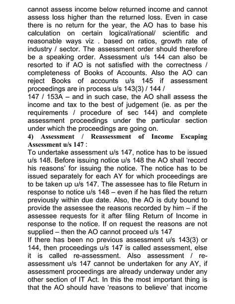 Assessment Procedure Under It Act Pdf