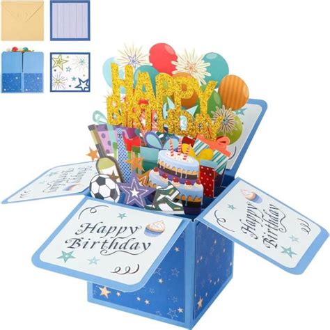 Carte Cadeau D Anniversaire Pop Up Carte De Voux De Joyeux