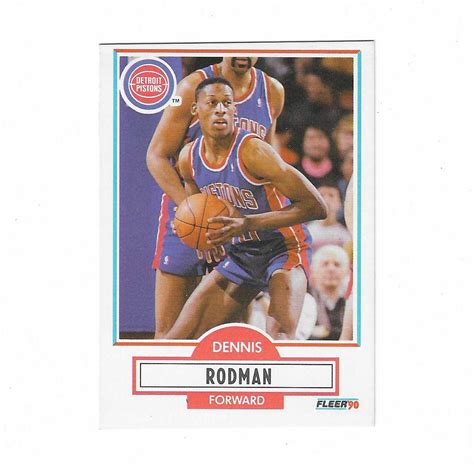 At Auction Fleer Dennis Rodman Card