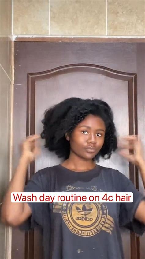 Wash Day Routine On C Hair Natural Hair Styles Natural Hair