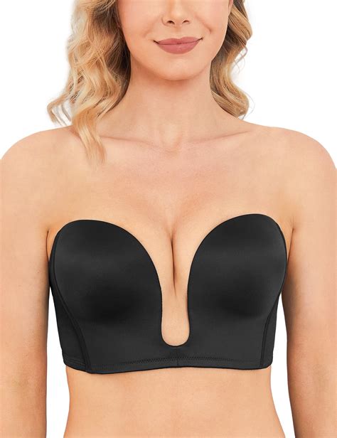 Wingslove Womens Deep Plunge Bra Convertible Multiway Push Up Low Cut