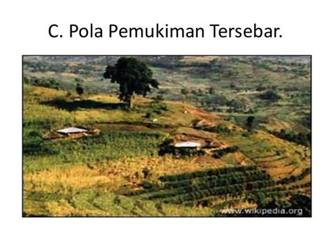 Pola Pemukiman Penduduk