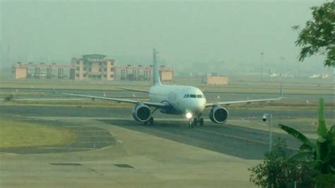 Indigo Taxi Ramp Side View Part 153 Chennai Airport Plane