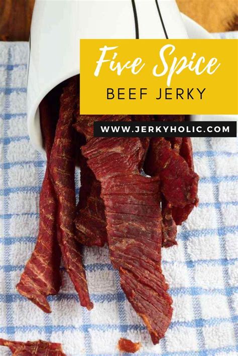 Chinese 5 Spice Beef Jerky Recipe Beef Jerky Recipes Beef Jerky Spiced Beef