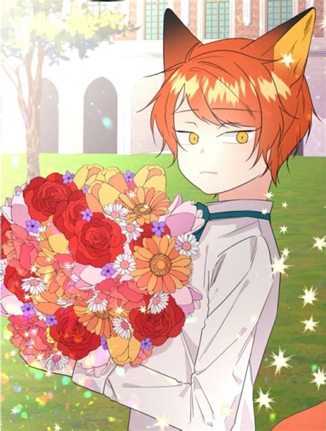 An Anime Character Holding A Bouquet Of Flowers