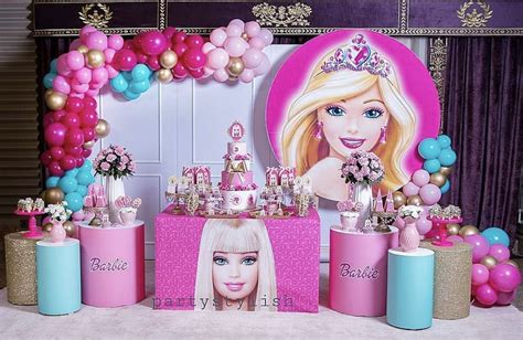 Girls Barbie Birthday Party Barbie Theme Party Party Themes Barbie