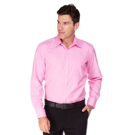 Camisa Social Masculina Rosa Lisa Camisaria Colombo Shopee Brasil