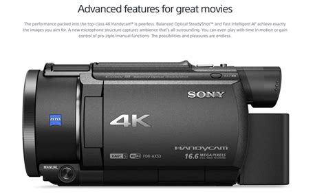 Sony Misleading Consumers With Their AX53 4K Handycam Balanced Optical ...