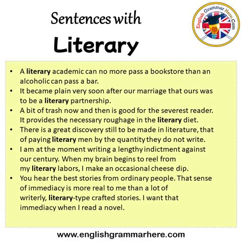 sentences  literary literary   sentence  english sentences
