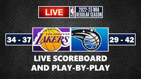 Los Angeles Lakers Vs Orlando Magic Nba Live Scoreboard And Play By Play March 20 2023 Youtube