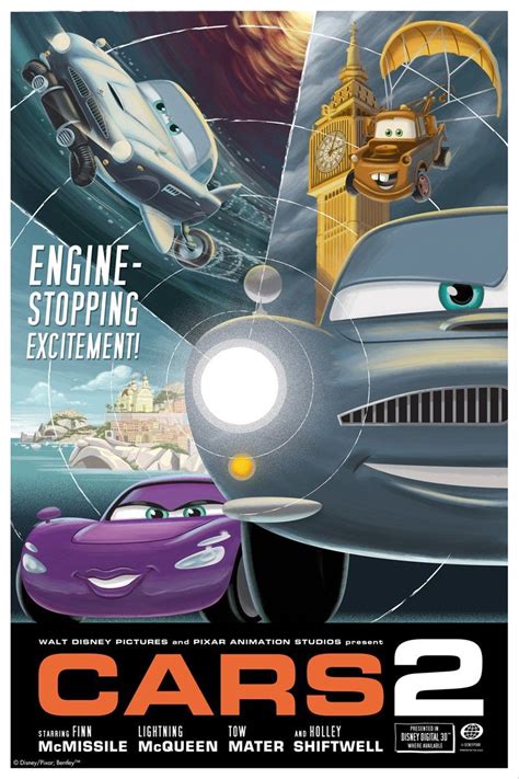 Cars 2 promotional poster | Pixar cars, Cars 2 movie, Disney pixar cars