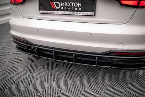 Maxton Design Street Pro Rear Diffuser Audi A4 B9 Facelift Royal