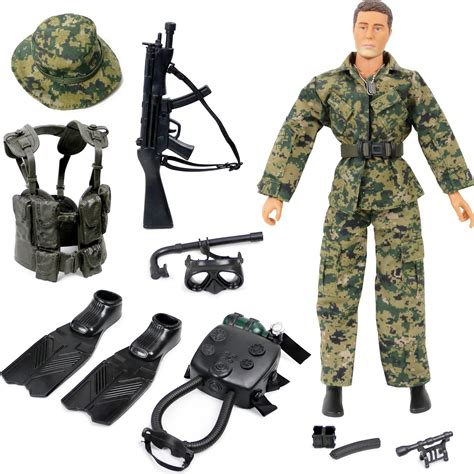 Click N Play Military Special Ops Action Figures Navy Swat Team