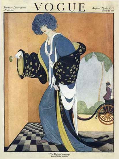 George Wolfe Plank Vogue Cover 1919 08 01 Copyright Sex Appeal Mad Men Art Vintage Ad Art