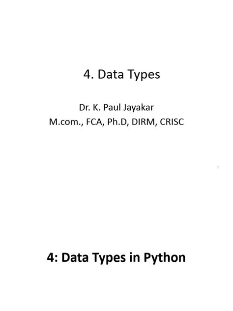 4 Data Types Final Pdf Integer Computer Science Data Type