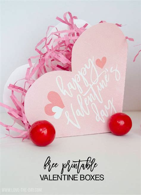 FREE Printable Valentine Boxes - Love The Day