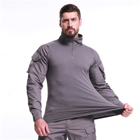 Camisas T Cticas Militares De Camuflaje Al Aire Libre Para Hombres