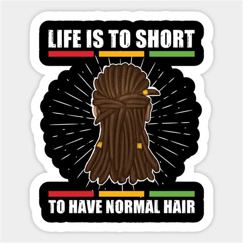 Dreadlocks Rasta Locs Rastafari Sticker Dreadlocks