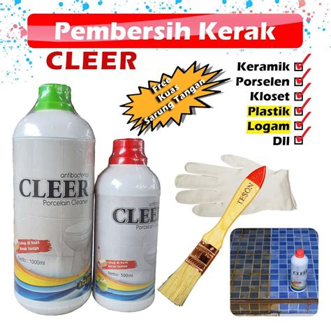 Jual Ampuh Cleer Cairan Pembersih Kerak Keramik Kamar Mandi Toilet