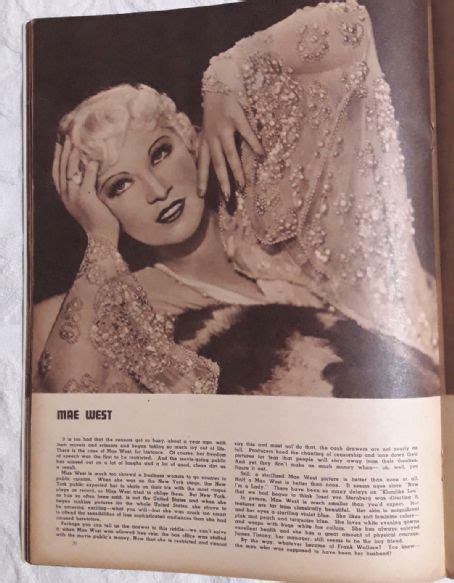 Mae West Screen Album Magazine Pictorial United States March 1936 Famousfix