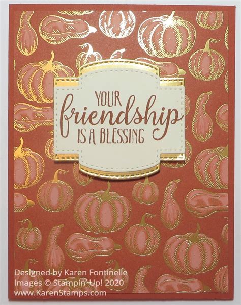 Thanksgiving Stamping With Karen