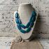 Turquoise Tagua Nut Double Strand Necklace Galapagos Tagua Jewelry