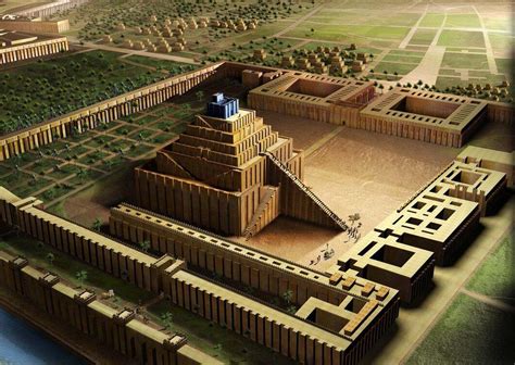 History: a reconstitution of Babylon & its ziggurat by Jubran via ...