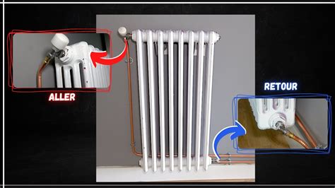 Raccordement D Un Radiateur En Fonte Tout En Cuivre Youtube