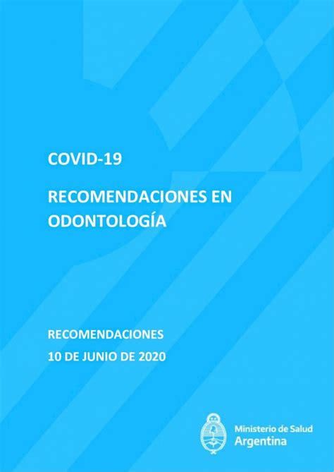 Pdf Recomendaciones En Odontolog A Las Urgencias Odontol Gicas Se