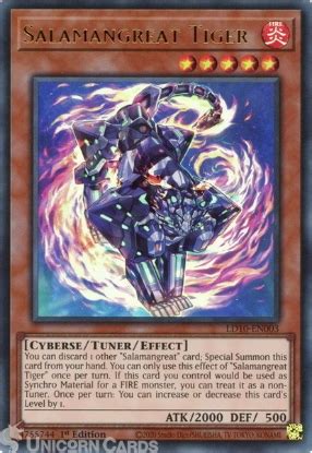 LD10 EN005 Salamangreat Raging Phoenix Ultra Rare 1st Edition Mint