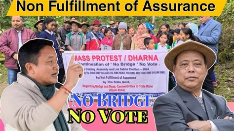 Mass Protest Dharna In Continuation Of No Bridge No Vote In Upcoming