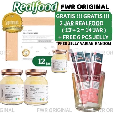 Jual REALFOOD PURE WELLNESS 12 JAR FREE 2 JAR MINUMAN SARANG BURUNG