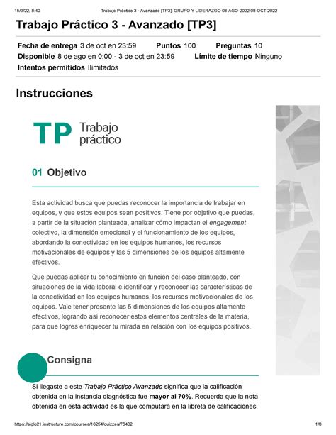 Trabajo Práctico 3 Avanzado TP3 Grupo Y Liderazgo 100 PAU