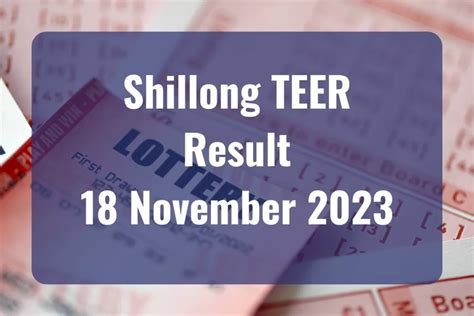 Shillong Teer Result Today Live Updates