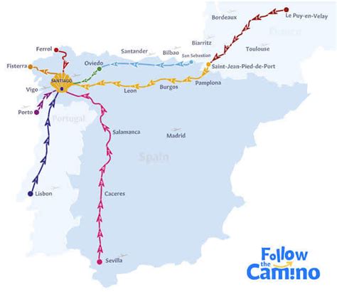 Molekula Nagyk Vet Pillant S Camino Walk Map Ltetv Ny Ritmikus A