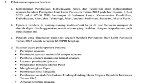 Link Pdf Pedoman Acara Upacara Bendera Peringatan Hari Lahir Pancasila