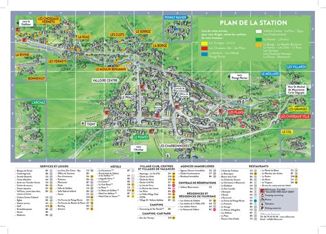 Plan Station De Ski De Valloire Plan Du Village De Valloire Et De La