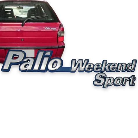 Emblema Palio Weekend Sport Fundo Azul