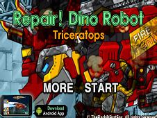 Repair Dino Robot Triceratops Robot Games